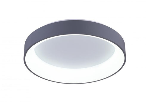 CWI Lighting Arenal LED Drum Shade Flush Mount With White Finish Model: 7103C18-1-167